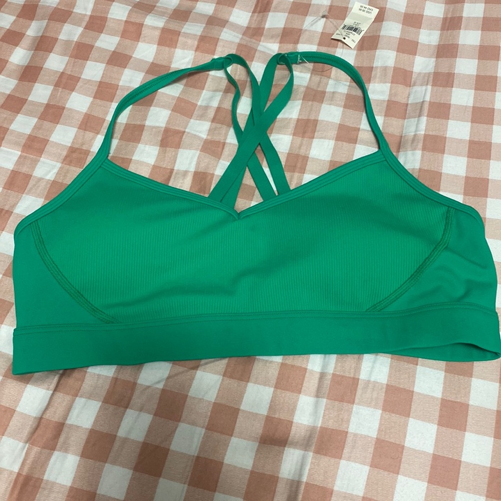 OFFLINE by Aerie Goals Ribbed Strappy back sports bra